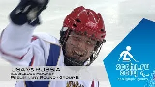 USA vs Russia highlights | Ice sledge hockey | Sochi 2014 Paralympic Winter Games