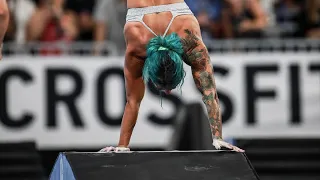 Danielle Brandon Races Through Handstand Walk Obstacle Course