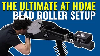 How to Roll Beads in Sheet Metal with the ULTIMATE Motorized Bead Roller Setup! Eastwood