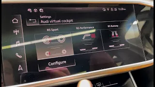 2021+ Audi Sport Unique RS Virtual Cockpit Modes (RS6, RS7, RSQ8, RS4, RS5)