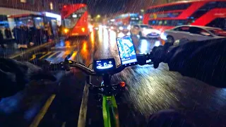 Delivering Fast Food On My E-Bike In The Rain - A Rider Stole My Subway Order!