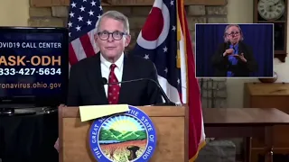 Ohio Gov. Mike DeWine announces 10 p.m. curfew beginning Thursday due to spike in COVID-19 cases