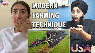 Indians REACT to You won't believe how farmers work in America. Modern agriculture.