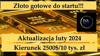 Złoto - prognoza! aktualizacja luty 2024. Czy wzrośnie do 10 tys. zł? Czy inwestować w złoto?