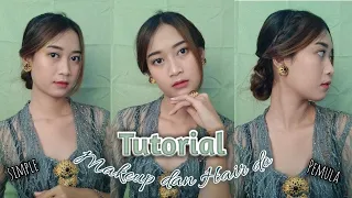 TUTORIAL MAKEUP DAN HAIRDO SIMPLE UNTUK KONDANGAN/PURA || Kristy