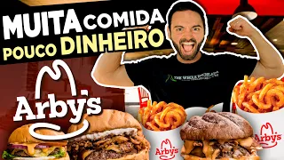 COMENDO MUITO E GASTANDO POUCO!!! | ARBY'S | Usando cupom de desconto!