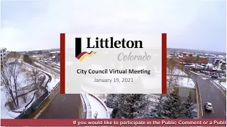 City Council Virtual Regular Meeting and Study Session - 01/19/2021