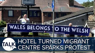 Hotel Turned Migrant Centre Sparks PROTEST in Llanelli