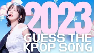 [KPOP GAME] CAN YOU GUESS 100 KPOP SONGS FROM 2023?!😱 | 💘👑THE ULTIMATE 2023 SONG QUIZ👑💘