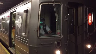 NYC Subway HD 60fps: R68A B "Junior" Train Departs West Fourth Street – Washington Square