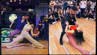 Bachata Dance Musicality Demonstration | Te Espero | Marco y Sara vs Kike y Nahir