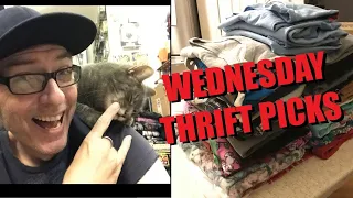 Wednesday Thrift Picks! 5/8 Graphic Tee Haul Horizon Picks Thrift Store Finds Shirts T-shirt