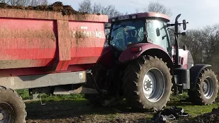 TRANSPORT DE FUMIER // FENDT 514 & CASE 130 CVX // FARMER IRL