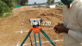 how to calculate excavation depth at site. how to give excavation depth from auto level.