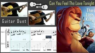 Can You Feel The Love Tonight / The Lion King (Guitar Duet) [Notation + TAB]