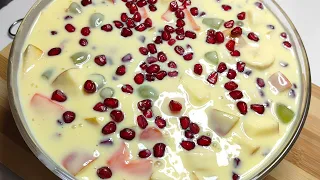 Fruit custard Recipe - Quick and super tasty Dessert recipe