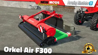 FS22 | Orkel Air F300 windrower - Farming Simulator 22 New Mods Review 2K60
