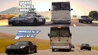 GTA 5 - Fast Five Opening Scene Comparison