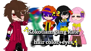 ✨ Kokotiam gang try different hair color+eyes✨||gcmm||ft.kokotiam gang