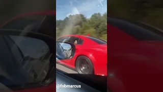Hellcat redeye plays with tune 392 scat pack on the highway {must see}