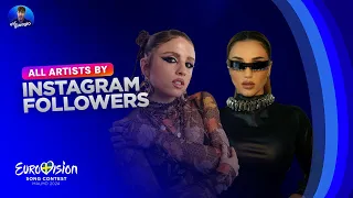 Eurovision 2024: All Artists by Instagram Followers