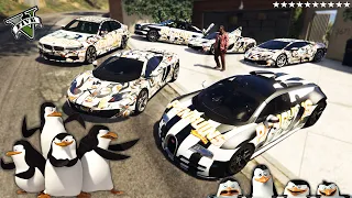 GTA 5 - Stealing MODIFIED PENGUINE Cars with Franklin! | (GTA V Real Life Cars #74)