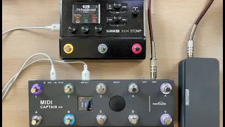 MIDI Captain Preset 1 for the Line 6 HX Stomp MIDI Control Basics and Command Setup Example Tapping