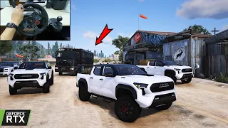 Transporting Special Package with MAFIA CONVOY in GTA 5 | 2024 Toyota Tacoma TRD Pro CONVOY Gameplay