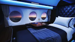 First Class Sleeping Quarters | Sleep to 10-Hour Airplane White Noise