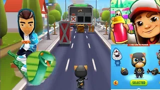 Tom Gold Run Super Ginger vs Subway Surfers Cobra | Android/IOS Walkthrough Gameplay Part 1
