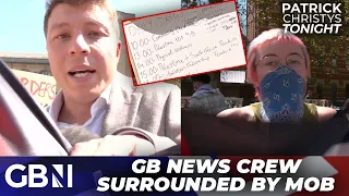 'What a WASTE of oxygen' | GB News SURROUNDED by MOB and hounded out of Oxford Uni Palestine camp