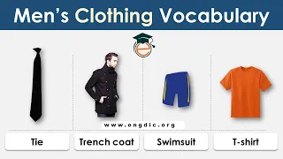 Men clothing vocabulary | List of fashion clothing for guys