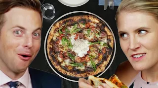 Couple Tries Home Cooked Vs. $65 Pizza