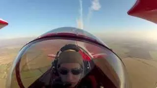 Test flying the new Pitts smoke airshow display system with GoPro