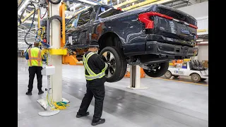 Factory Video of the All-Electric 2022 Ford F-150 Lightning Truck Being Built