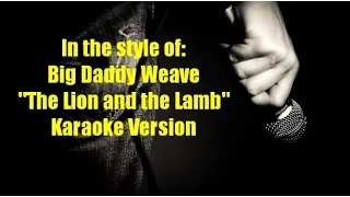 Big Daddy Weave "The Lion and The Lamb" BackDrop Christian Karaoke