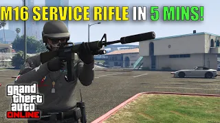 How To Unlock The Service Carbine (M16) in 5 Minutes! - GTA 5 Online