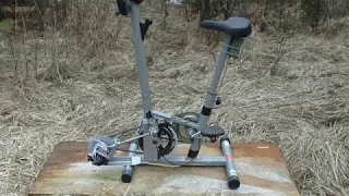Homemade Exercise Bike Generator, made from Free Junk