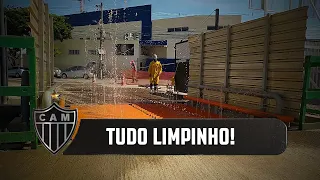 Cuidados com a limpeza da obra e da região da Arena MRV (09/06/2020)