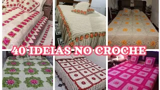 Colchas De Crochê 🙀 40 IDEIAS 💡 e MODELINHOS