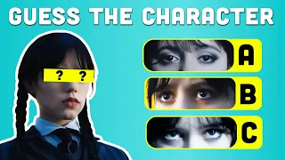 Guess The Wednesday Character By Their Eyes | Wednesday Quiz