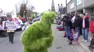 The Grinch at The Christmas Parade