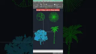 Dynamic Tree Block | Dynamic Scale in Autocad | #autocad #architecture #shorts