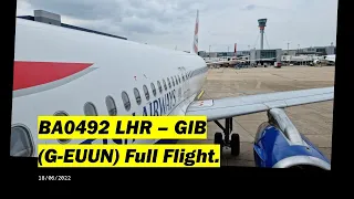 London Heathrow to Gibraltar - Full Flight