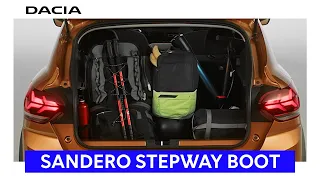 Nová Dacia Sandero Stepway – Zavazadlový prostor a rozměry | CZ