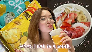 *korean + realistic* what i eat in a week | back at uni & reflections 💌