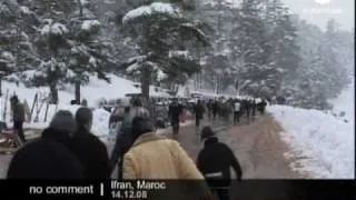 Heavy snowfalls in Morocco