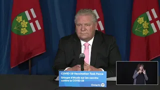 Premier Ford provides an update at Queen's Park | Feb 2