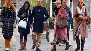 Street style from Italy🇮🇹 Fashion after the age of 50,60,70/How to dress in an elegant age