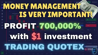 PROFIT 700,000% PER DAY WITH $1 INVESTMENT TRADING QUOTEX LIVE | BEST QUOTEX TRADING STRATEGY 2023!